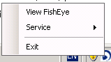 Atlassian FishEye System Tray Main Menu